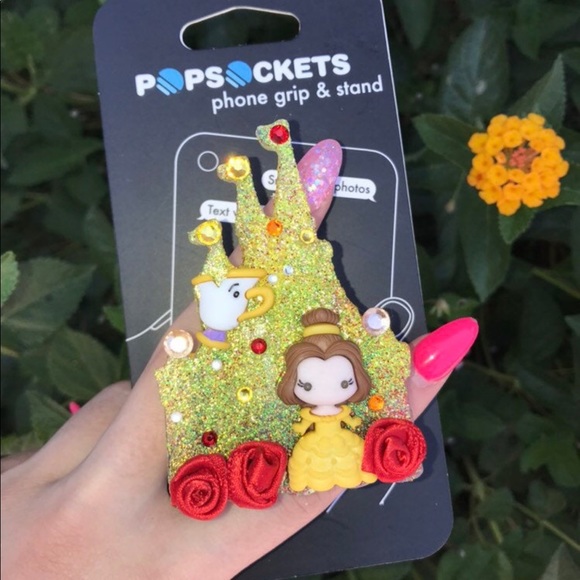 🥀 Belle & Chip Custom Popsocket Disney Magic🥀 - Picture 3 of 4